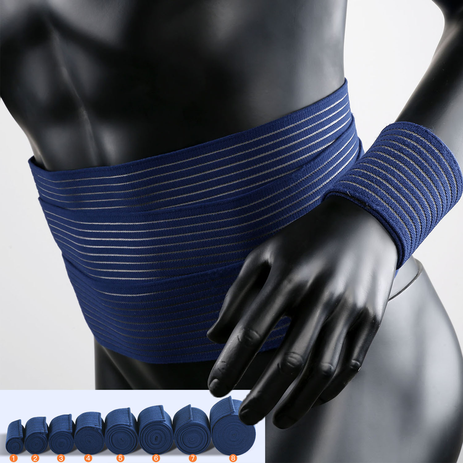 1 قطعة ضمادة ضغط الشريط الكاحل - مراجعة Compression Knee Sleeve وسعره