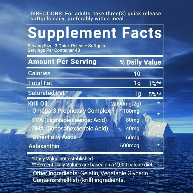 كبسولات زيت كريل أنتاركتيكا -  - مراجعة Pa Health & Wellness Zoominfo وسعره