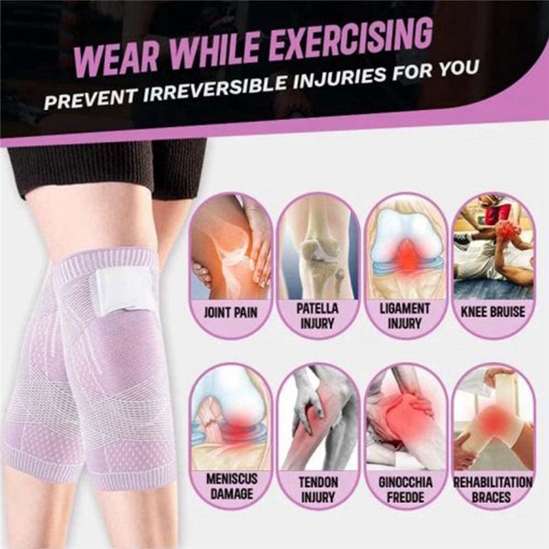 واقيات ركبة رياضية للجنسين، حم - مراجعة Compression Knee Sleeve وسعره